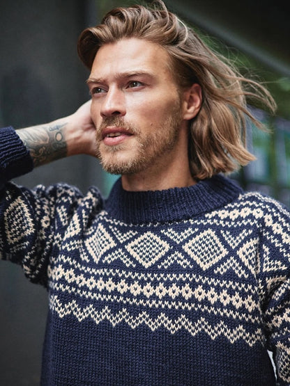 Slalom Pullover Men - Tema 72 | wonderfully wintry from Peer Gynt by Sandnes Garn