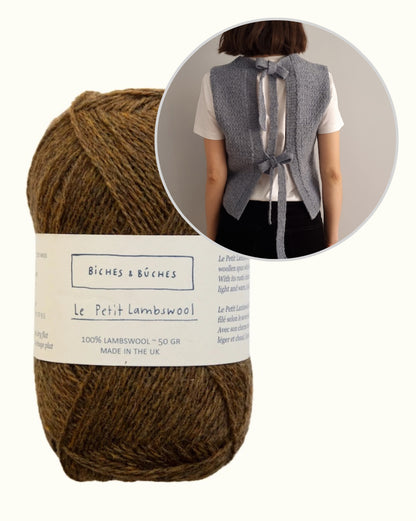 Terra Vest | beautiful bows from Le Petit Lambswool by Biches & Bûches
