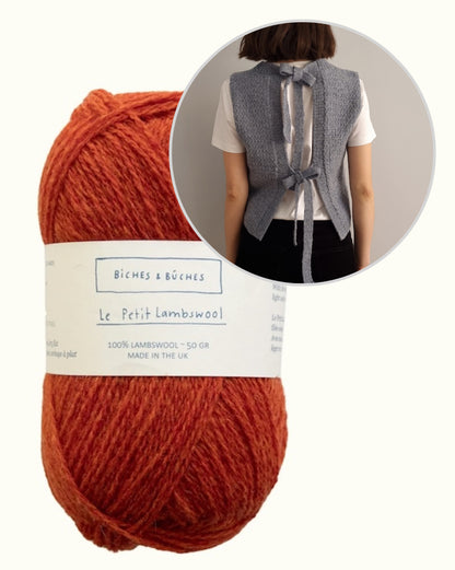 Terra Vest | beautiful bows from Le Petit Lambswool by Biches & Bûches