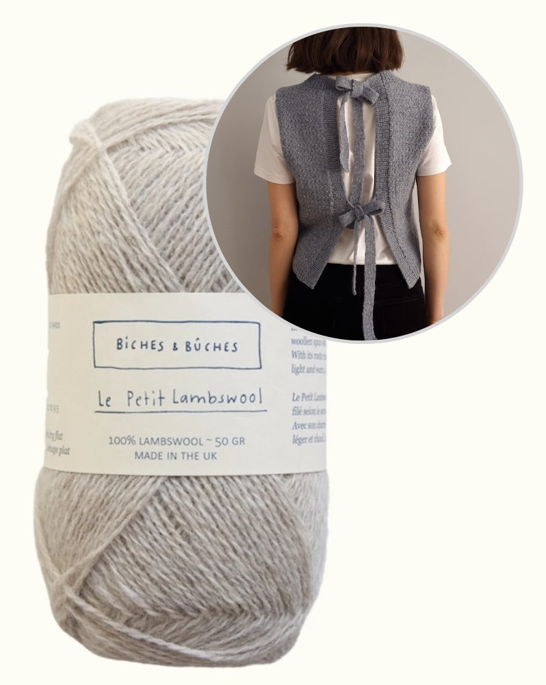 Terra Vest | beautiful bows from Le Petit Lambswool by Biches & Bûches