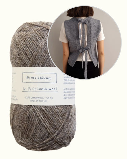 Terra Vest | beautiful bows from Le Petit Lambswool by Biches & Bûches