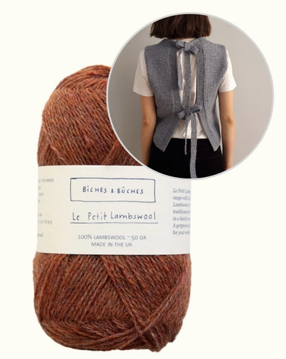 Terra Vest | beautiful bows from Le Petit Lambswool by Biches & Bûches
