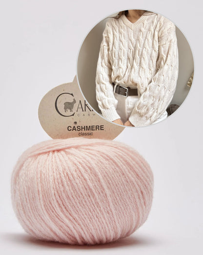 The Knitonomy Pearl | extra soft made from Classic Cashmere by Cardiff