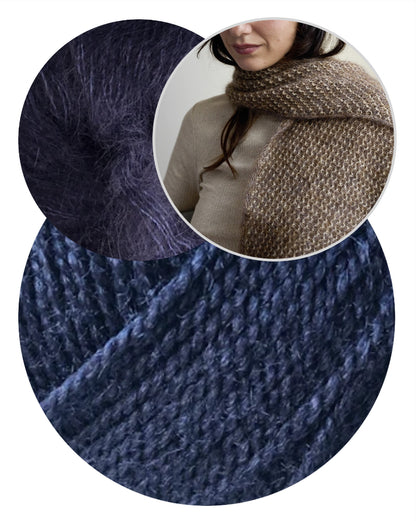 Thit Shawl | delikat struktur fra Wild & Soft og Kid Seta fra Gepard Garn