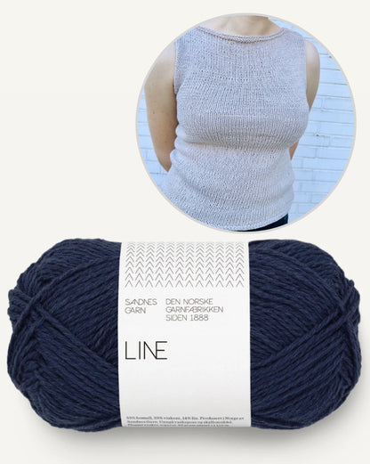 Tipp Top | lightweight top not just for beginners made from Line by Sandnes Garn