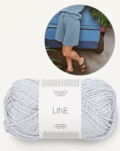 Tiril´s Sommershorts | casual shorts made of Line from Sandnes Garn with free instructions