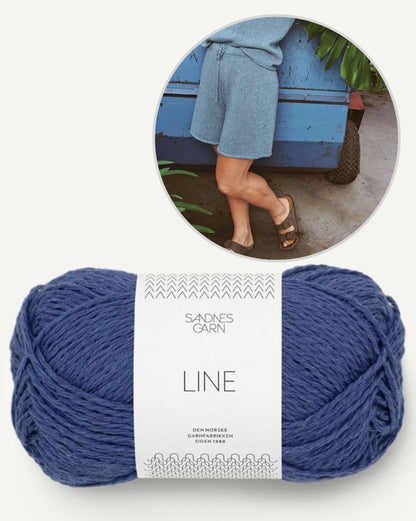 Tiril´s Sommershorts | casual shorts made of Line from Sandnes Garn with free instructions