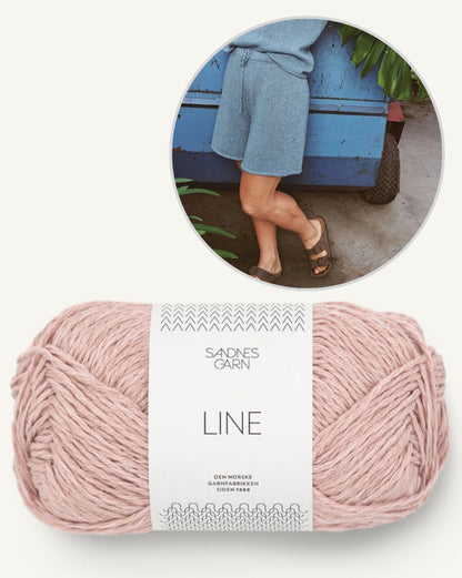 Tiril´s Sommershorts | casual shorts made of Line from Sandnes Garn with free instructions