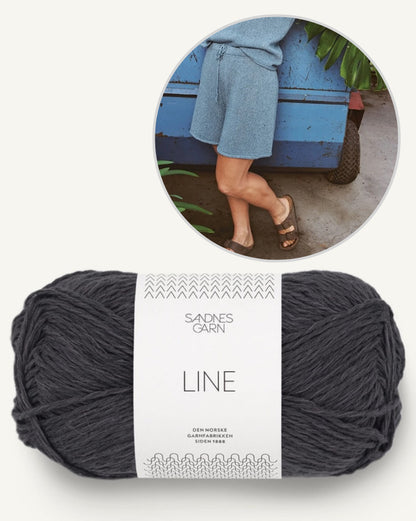 Tiril´s Sommershorts | casual shorts made of Line from Sandnes Garn with free instructions