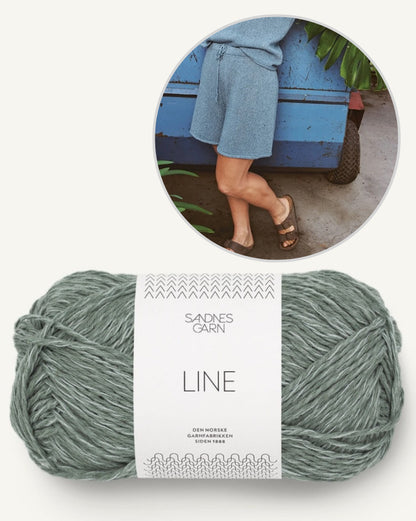 Tiril´s Sommershorts | casual shorts made of Line from Sandnes Garn with free instructions