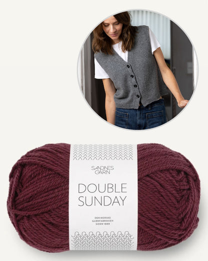 Toni Vest | casual vest made from Double Sunday by Sandnes Garn