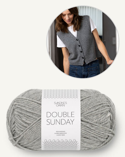 Toni Vest | casual vest made from Double Sunday by Sandnes Garn