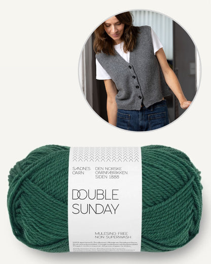 Toni Vest | casual vest made from Double Sunday by Sandnes Garn