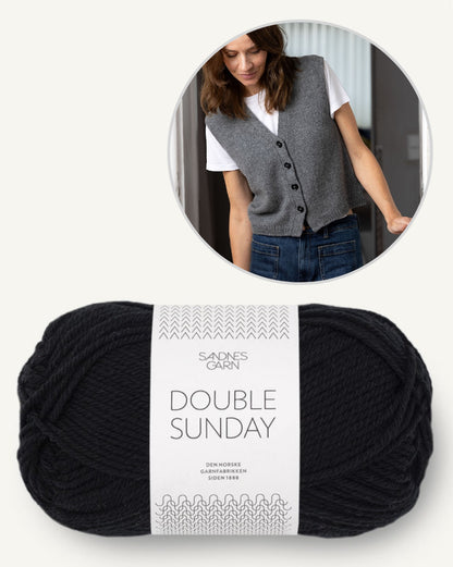 Toni Vest | casual vest made from Double Sunday by Sandnes Garn