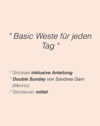 Toni Vest | casual vest made from Double Sunday by Sandnes Garn