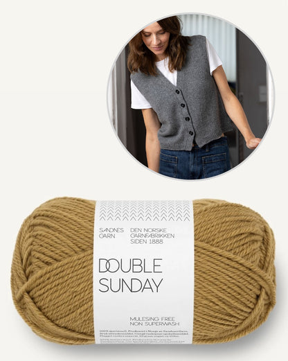 Toni Vest | casual vest made from Double Sunday by Sandnes Garn