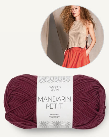 Top Summer Vest | Delicate and casual with Mandarin Petit by Sandnes Garn