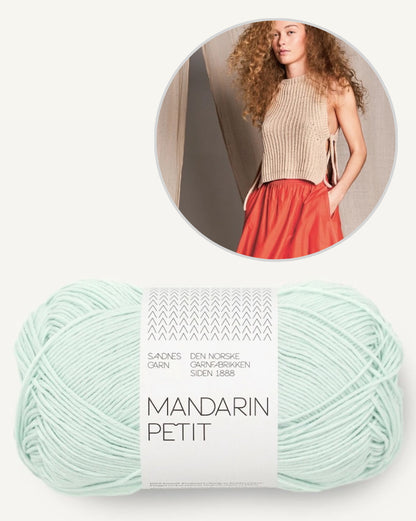 Top Summer Vest | Delicate and casual with Mandarin Petit by Sandnes Garn