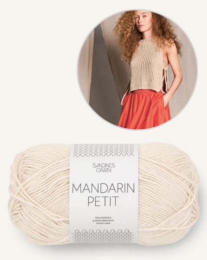 Top Summer Vest | Delicate and casual with Mandarin Petit by Sandnes Garn