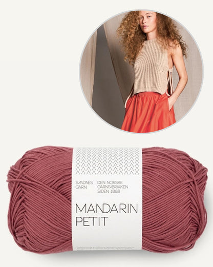 Top Summer Vest | Delicate and casual with Mandarin Petit by Sandnes Garn