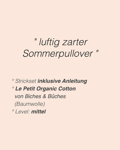 Toscana Jumper | fantastic summer sweater made from Le Petit Organic Cotton by Biches & Bûches