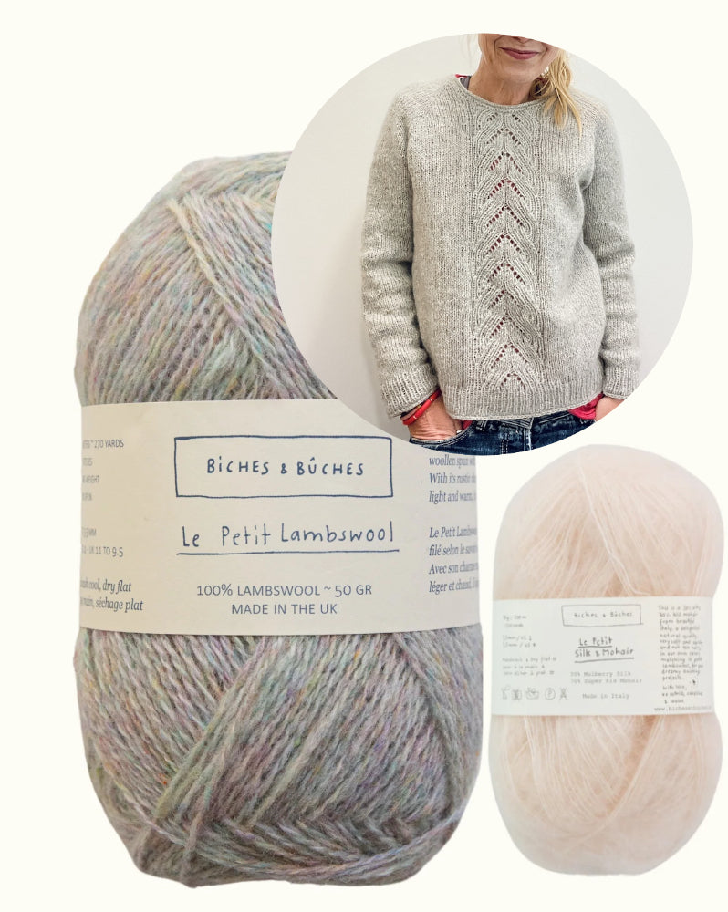 Pull Tresse | romantique en Le Petit Lambswool et Le Petit Silk & Mohair de Biches & Bûches
