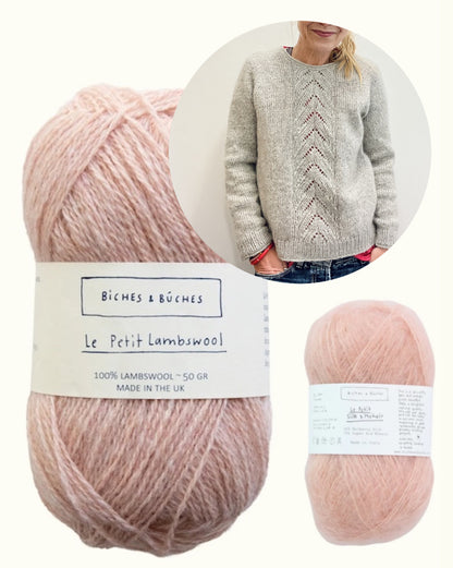 Pull Tresse | romantique en Le Petit Lambswool et Le Petit Silk & Mohair de Biches & Bûches