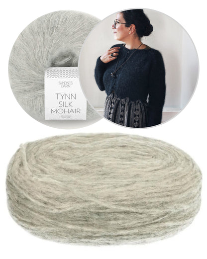 Tulip Cardigan | delicate pattern edge from Plötulopi and Tynn Silk Mohair