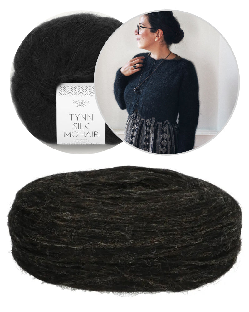 Tulip Cardigan | delicate pattern edge from Plötulopi and Tynn Silk Mohair