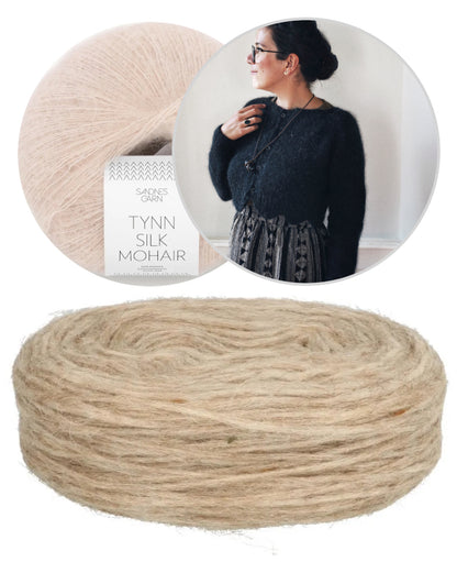Tulip Cardigan | delicate pattern edge from Plötulopi and Tynn Silk Mohair