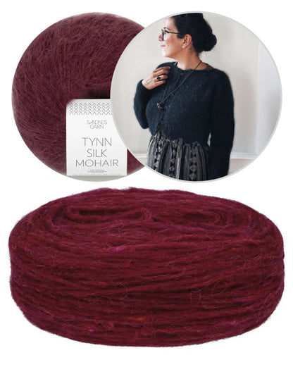 Tulip Cardigan | delicate pattern edge from Plötulopi and Tynn Silk Mohair