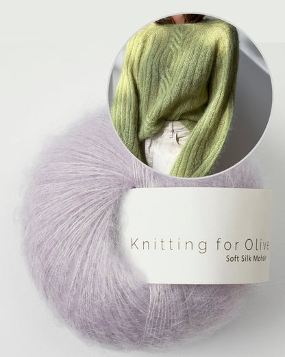 Twist Light Loop Sweater | delicate cables made from Soft Silk Mohair by Knitting for Olive