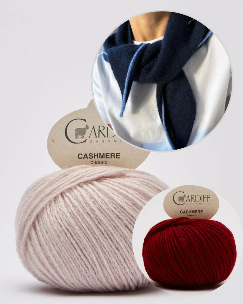 Uma Scarf | delicate, simple cashmere cloth from Classic Cashmere by Cardiff