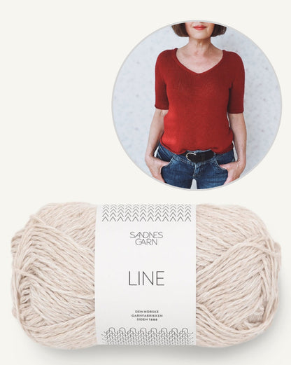 rosa p. Uukii Shirt mit Line von Sandnes Garn 11