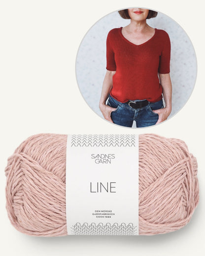 Uukii Shirt | Summer-light shirt with Line by Sandnes Garn