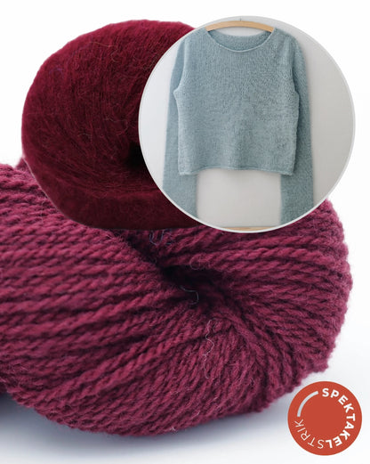 Uukii Sweater | enkel baströja i Semilla Melange och Svala från BC Garn