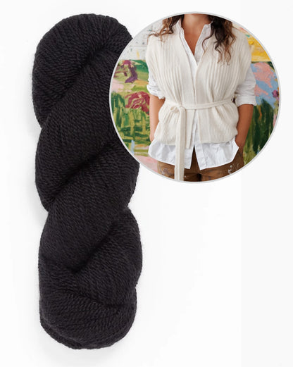 Valo Vest | lightweight wrap vest made from Tynd by Woolfolk
