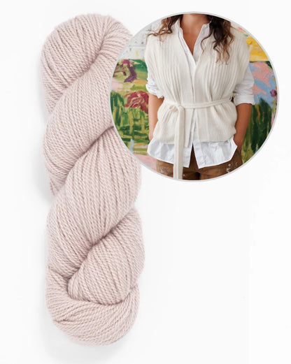 Valo Vest | lightweight wrap vest made from Tynd by Woolfolk