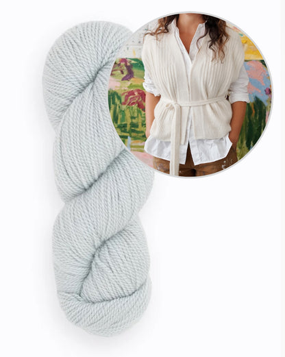 Valo Vest | lightweight wrap vest made from Tynd by Woolfolk