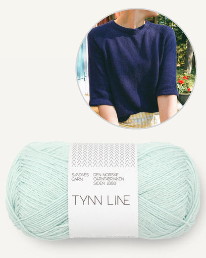 Vanilla Chilla Tee Light | lätt baströja i Tynn Line från Sandnes Garn