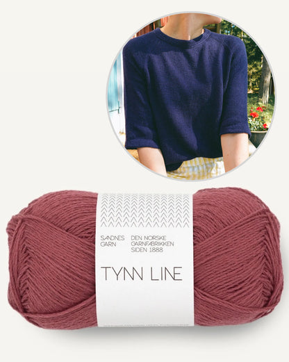 Vanilla Chilla Tee Light | lätt baströja i Tynn Line från Sandnes Garn