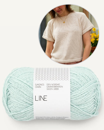 Vanilla Chilla Tee | basique, décontracté, oversize en lin de Sandnes Garn