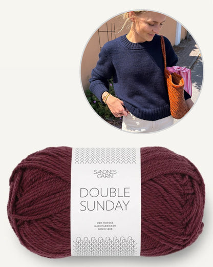 Maglione Vega | maglione classico in Double Sunday di Sandnes Garn