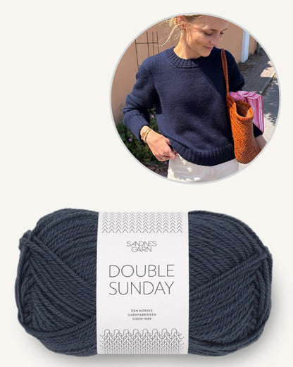 Maglione Vega | maglione classico in Double Sunday di Sandnes Garn