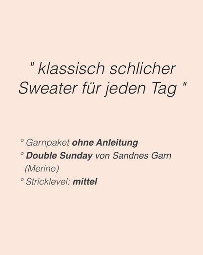Maglione Vega | maglione classico in Double Sunday di Sandnes Garn