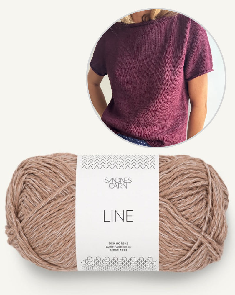 LeKnit Vega Tee mit Line von Sandnes Garn 7