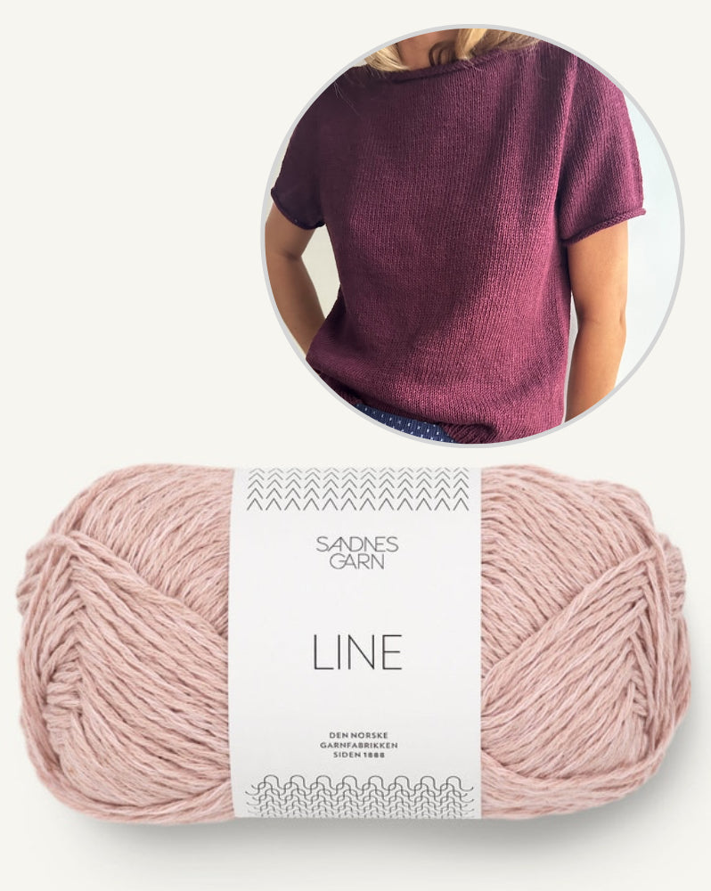 LeKnit Vega Tee mit Line von Sandnes Garn 8