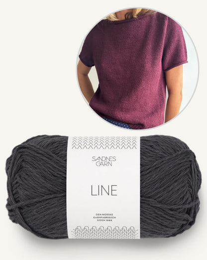 LeKnit Vega Tee mit Line von Sandnes Garn 12
