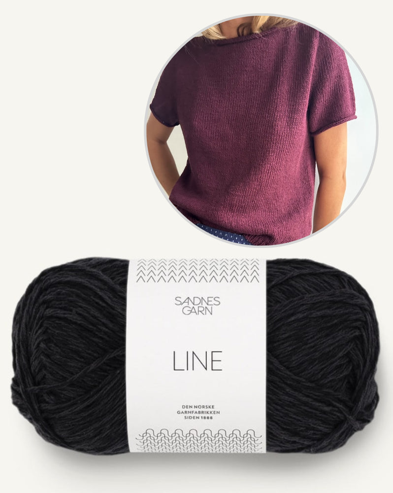 LeKnit Vega Tee mit Line von Sandnes Garn 6