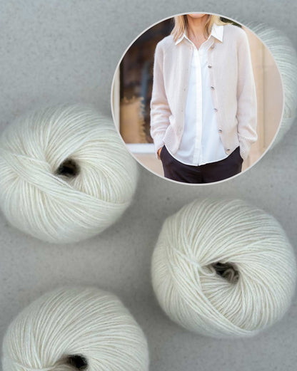 Gilet Velvet Line | Cardigan délicat en cachemire bio 6/28 de Pascuali